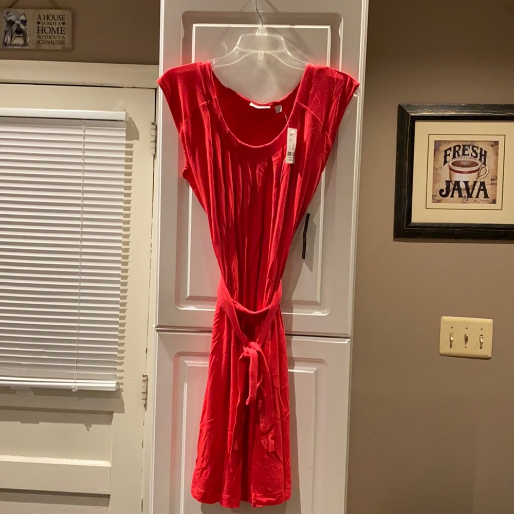 New - NY&C pink summer dress size large